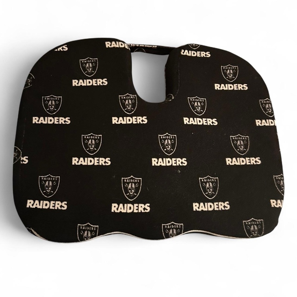 Raiders Black Seat Cushion
